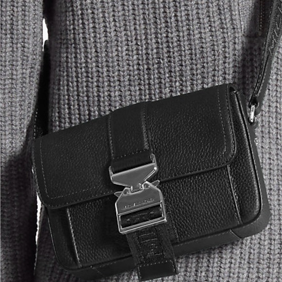Michael Kors Black Leather Crossbody Bag